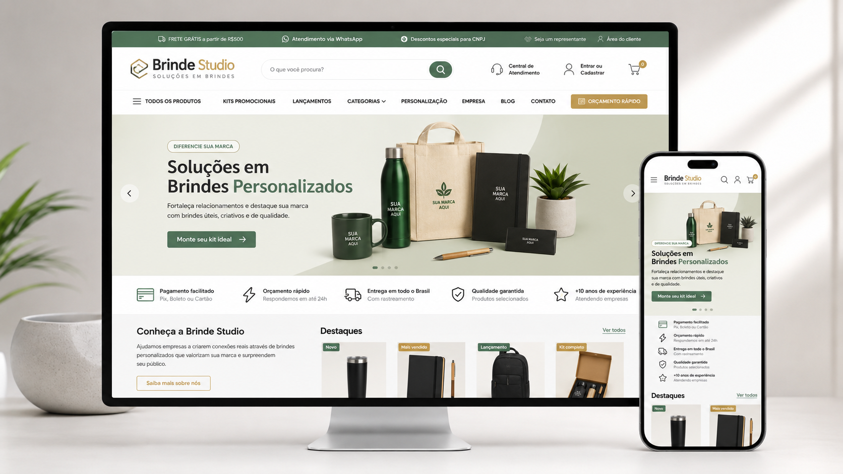 Exemplo de site